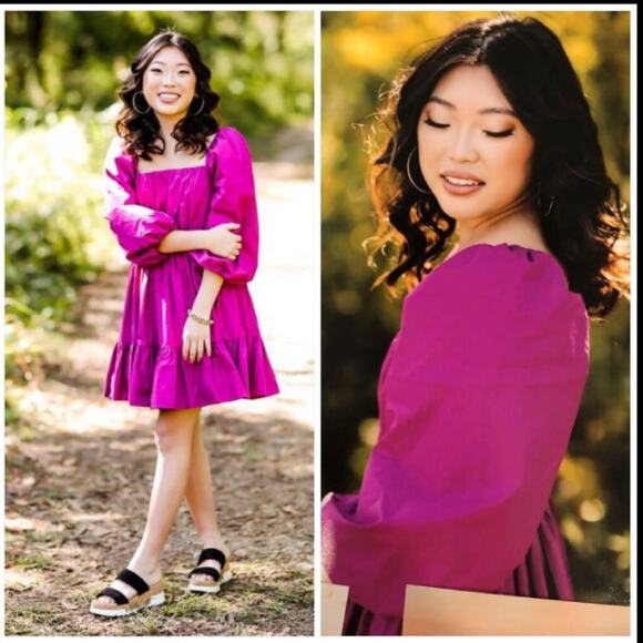 🔥🔥FIRE SALE🔥🔥 NWT ANTHROPOLOGIE MARIA TUNIC DRESS IN VIOLET - Picture 15 of 15